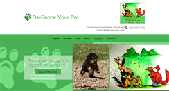 Desktop Screenshot of defenceyourpet.com