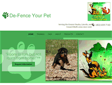 Tablet Screenshot of defenceyourpet.com